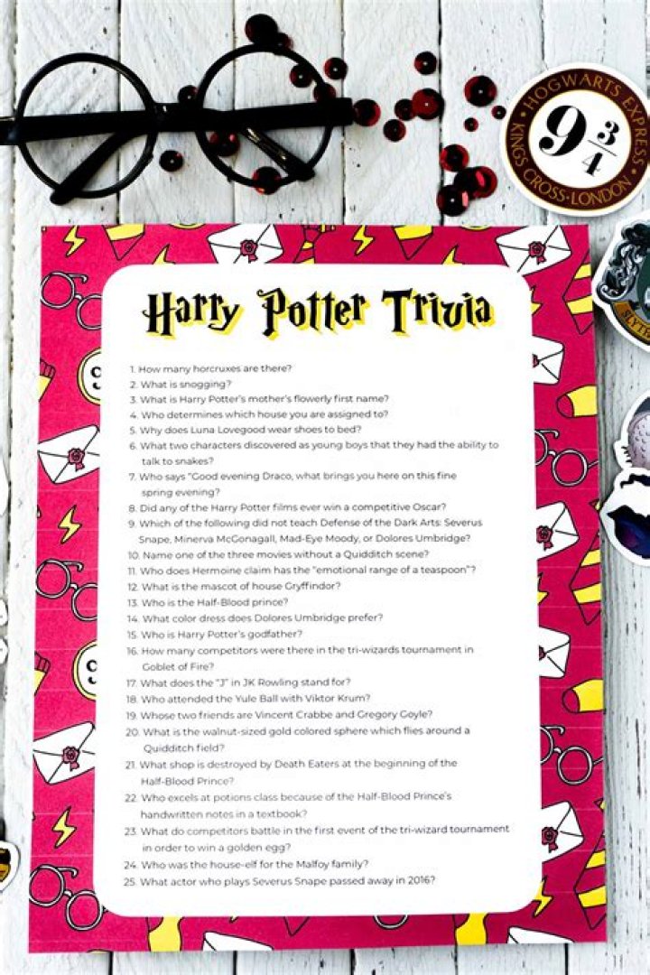 Harry Potter Trivia Questions PDF: Fun Facts & Quiz Download