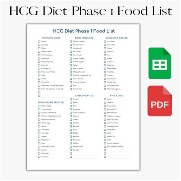 HCG Phase 3 Food List PDF: Nutrient Guide for Pregnancy Success