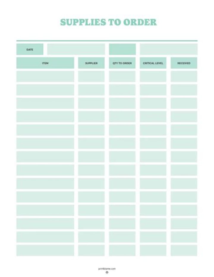 Head Start Supply List PDF – Complete Checklist for Early Learning Programs