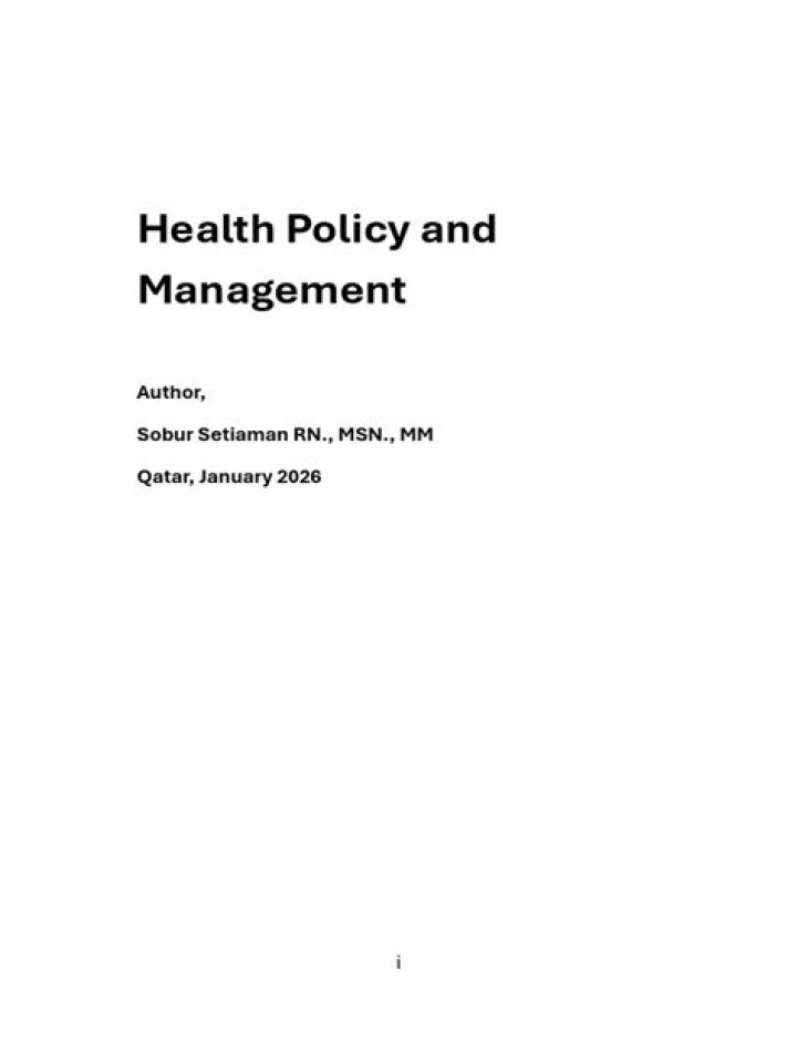 Comprehensive Health Policy and Management PDF Guide