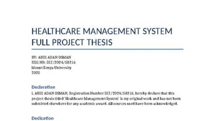 Comprehensive Guide to Healthcare Management Thesis PDFs