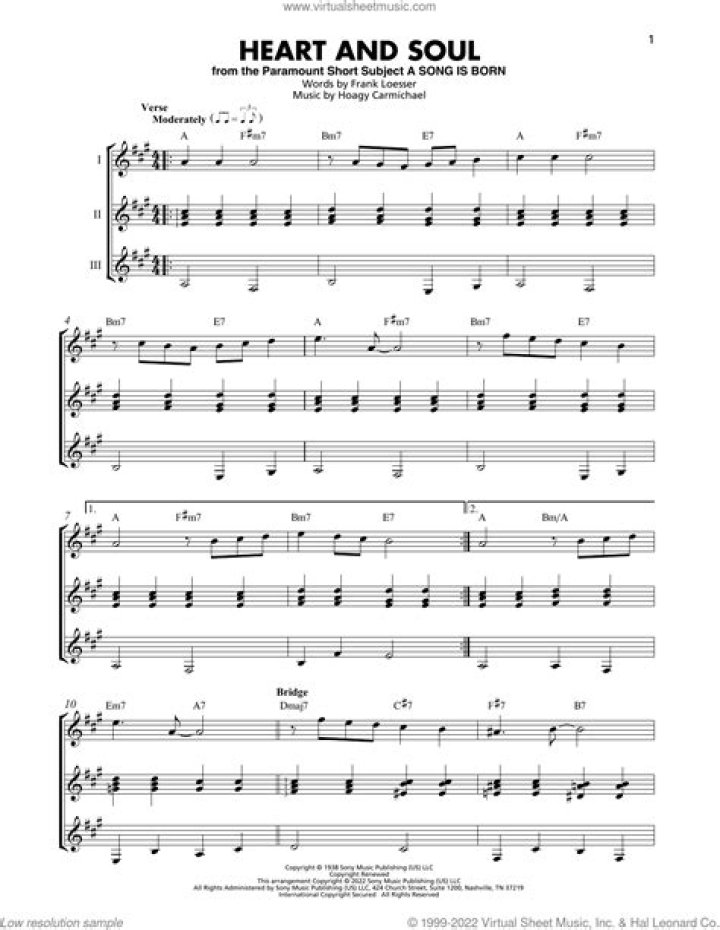 Heart and Soul Lead Sheet PDF for Musicians