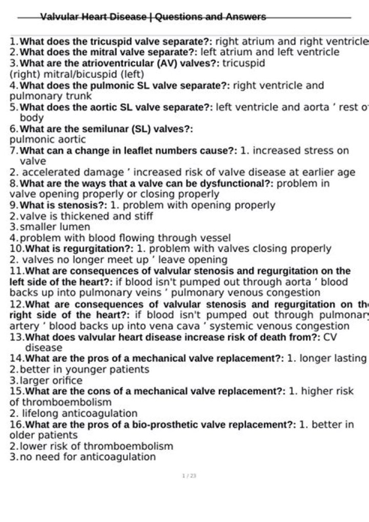 Heart Disease Questions and Answers: Essential PDF Guide
