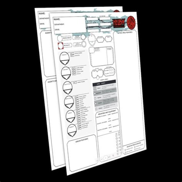 Download Free Hellboy RPG Character Sheet PDF