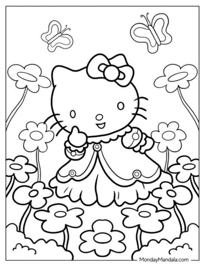 Hello Kitty Coloring Sheets PDF – Print & Color Fun