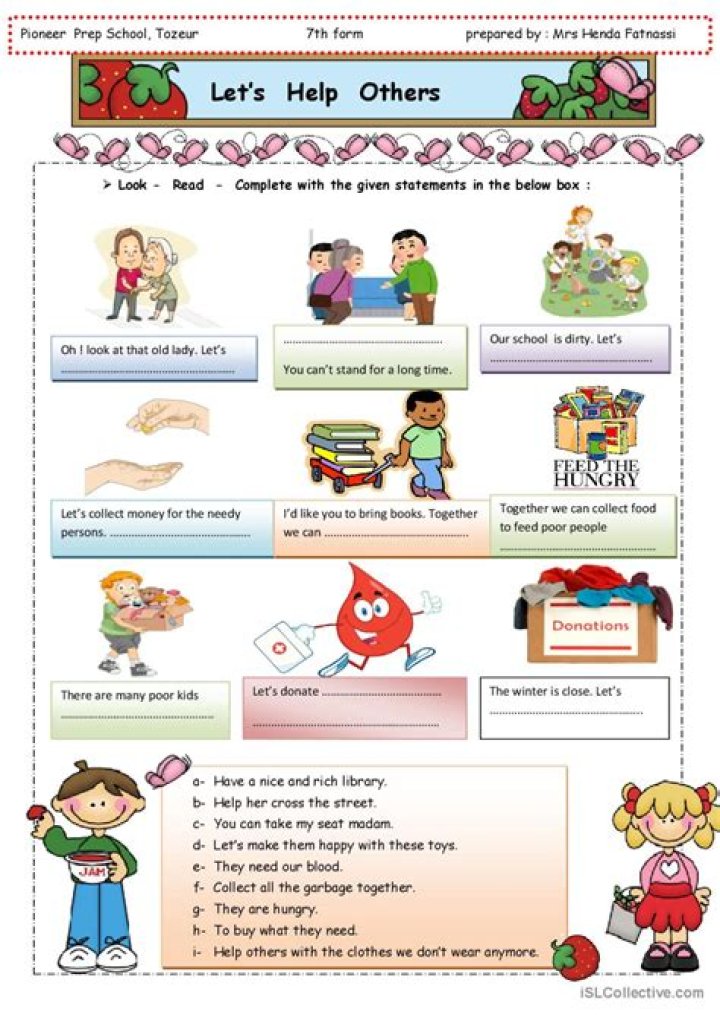 Helping Others Worksheet PDF – Empower Community Impact
