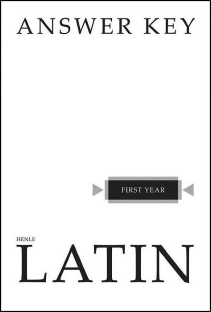Henle Latin 1 Answer Key PDF – Complete Study Guide