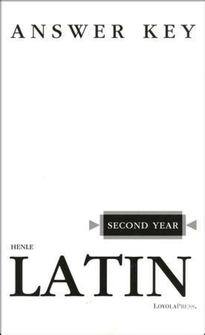 Henle Latin 2 Answer Key PDF – Complete Solutions Now Available