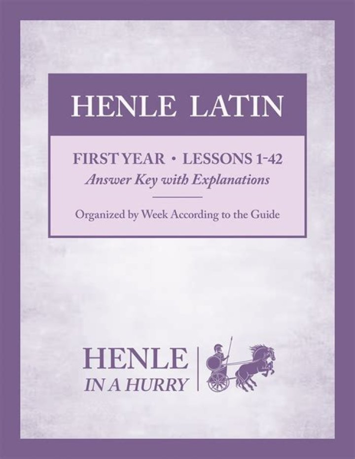 Henle Latin First Year Answer Key PDF – Instant Download