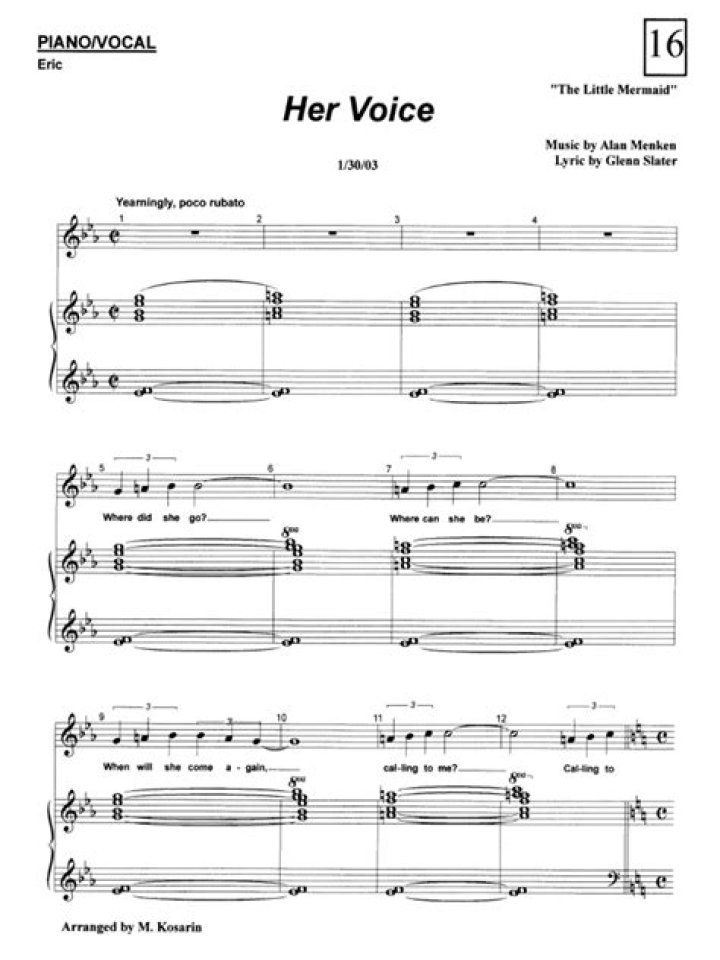 Her Voice Sheet Music PDF – Download Instant Singing Scores