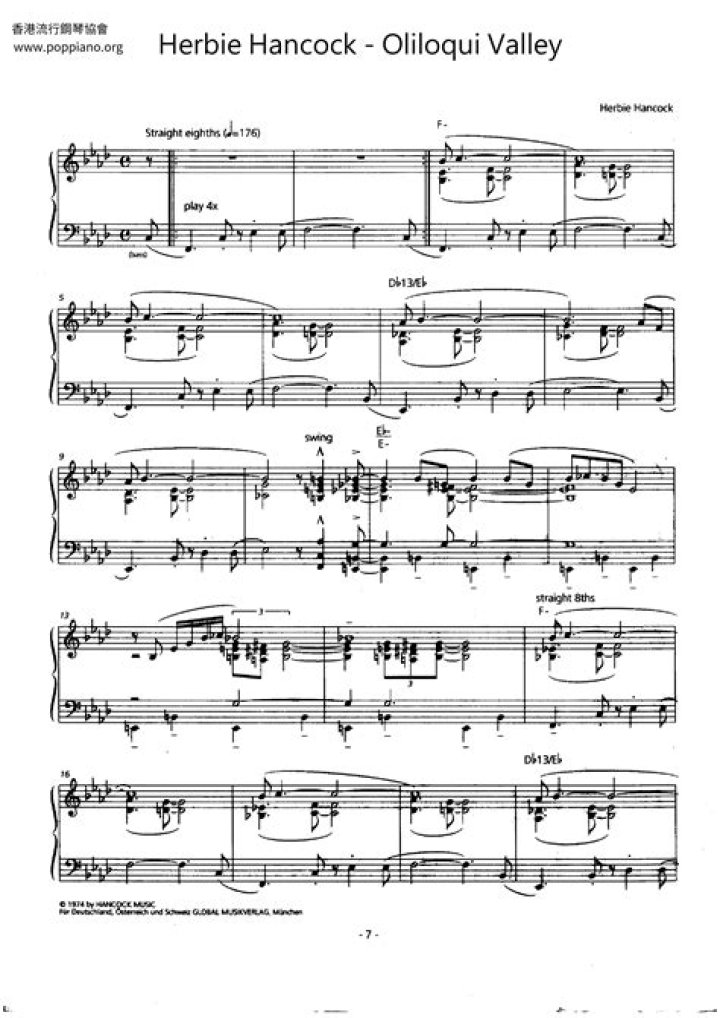 Herbie Hancock Sheet Music PDF: Play the Greatest Jazz Classics Now