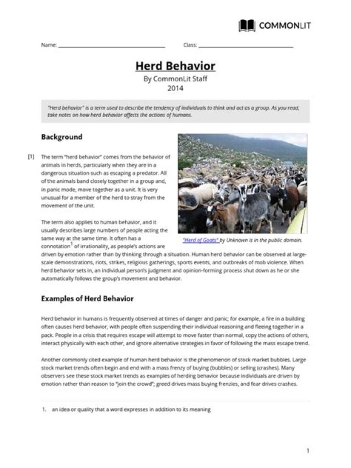 Herd Behavior Answer Key PDF: Full Solution Guide