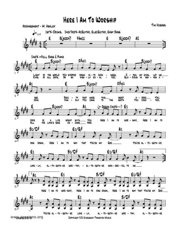 Free Worship Sheet Music PDF to Download Now