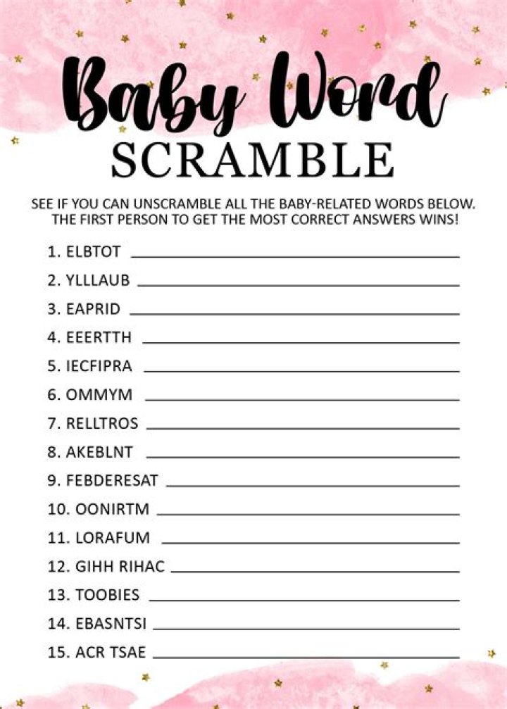 Herette Unscramble Baby PDF with Answers: Easily Solve Baby Name Puzzles