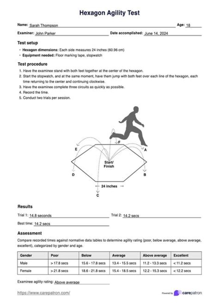 Hexagon Agility Test PDF: Master Speed & Coordination