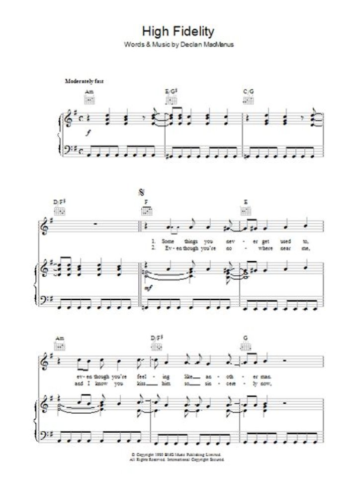 High Fidelity Sheet Music PDF – Perfect Sound Quality for Musicians