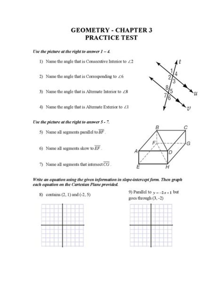 High School Geometry Practice Test PDF – Instant Download & Easy Prep