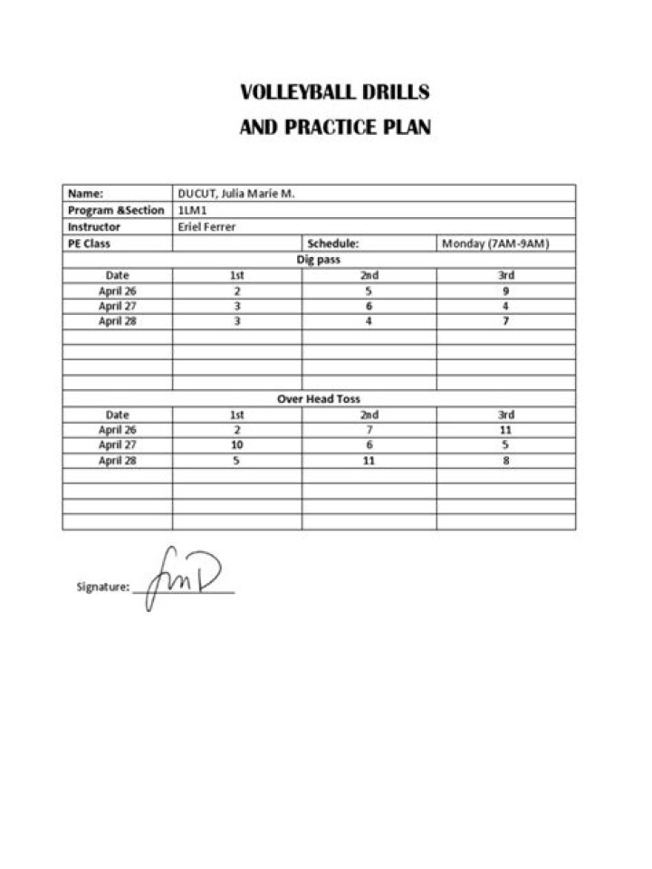 High School Volleyball Tryout Plan PDF – Step-by-Step Guide
