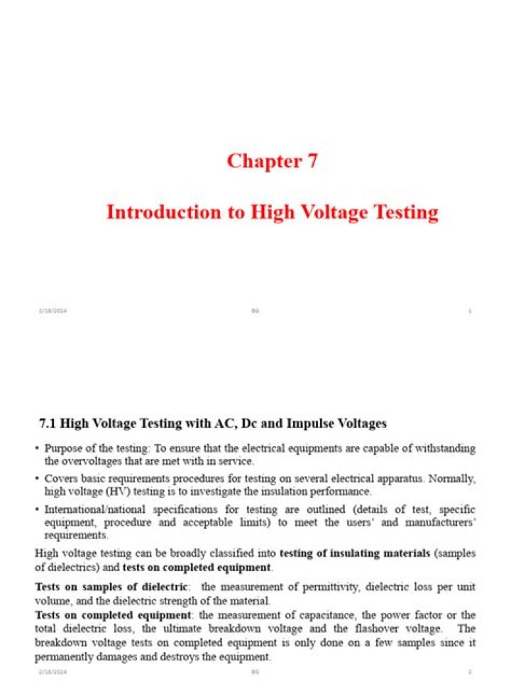 High Voltage Testing PDF: Essential Safety & Compliance Guide