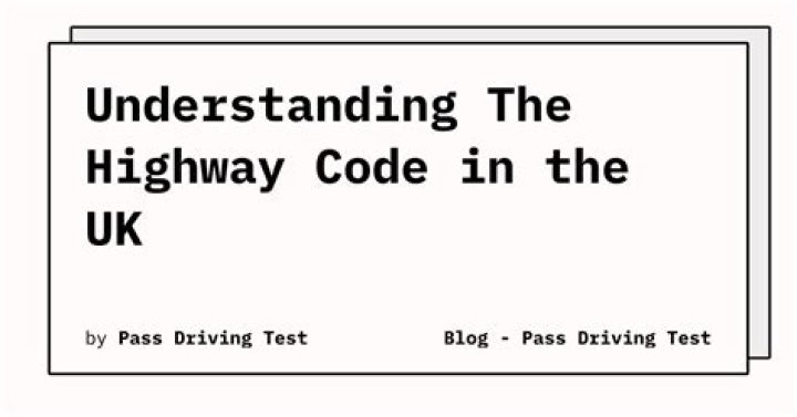Download Highways Code Test PDF for Passing the Exam