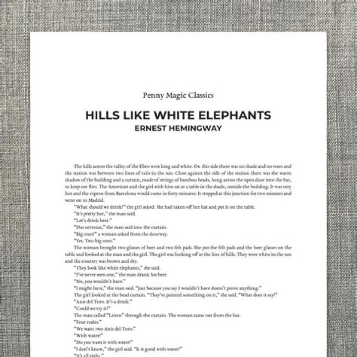 Hills Like White Elephants: Essential Questions & Answers PDF