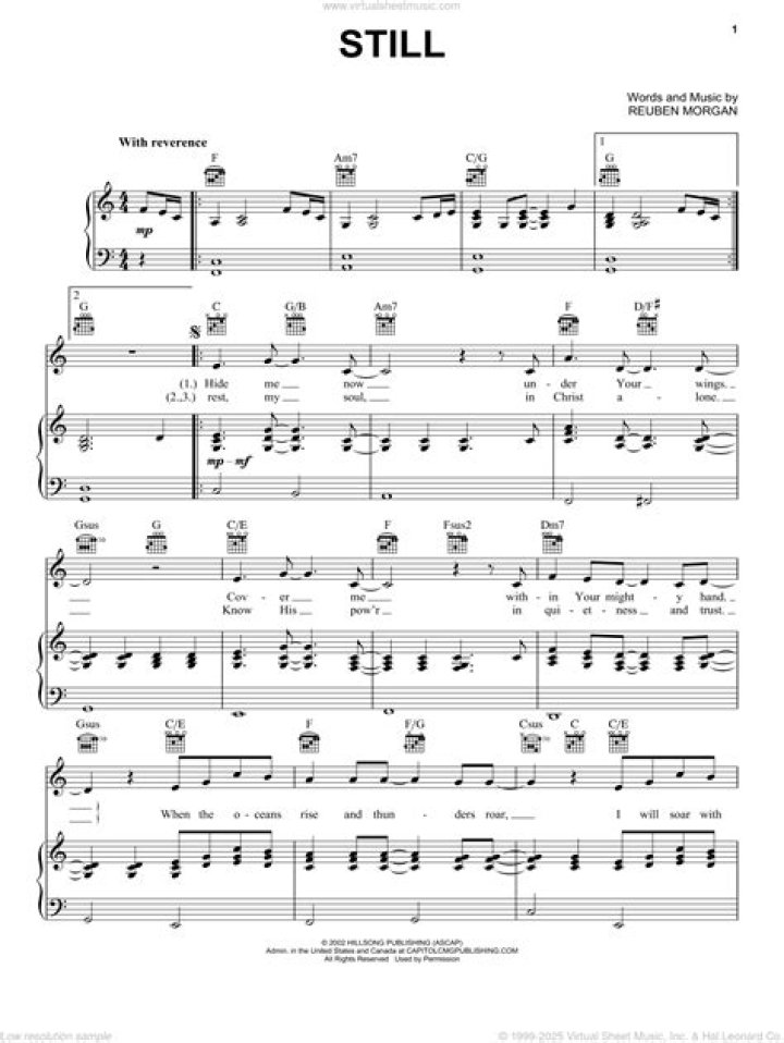Hillsong Music Sheet PDF – Free Worship Songs for Prayer & Worship