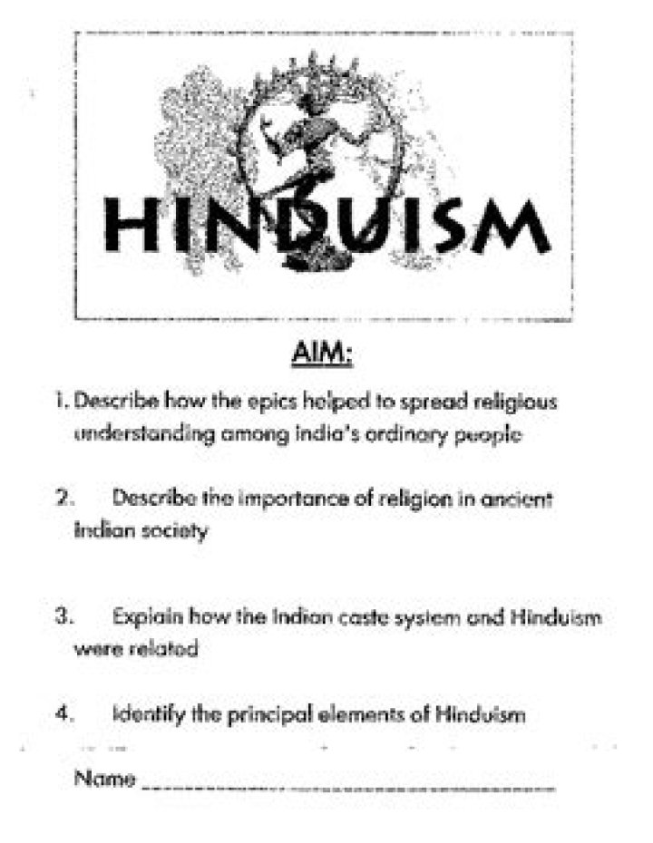 Hinduism Lesson Plan PDF: Easy-to-Follow Guide for Teachers