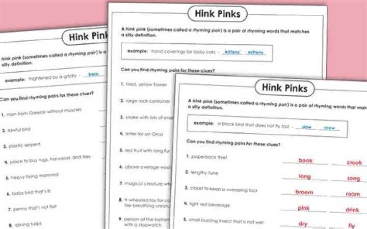 Hink Pink Riddles with Answers PDF: Solve Tricky Puzzles Easily