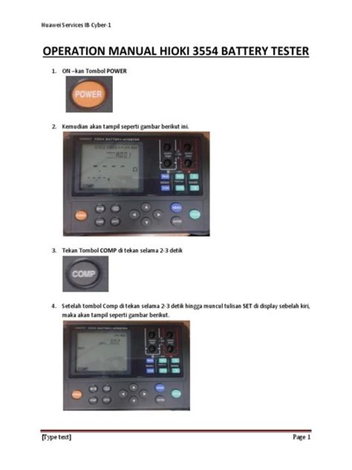 Hioki 3554 Battery Tester Manual PDF – Full Testing Guide & Tutorial