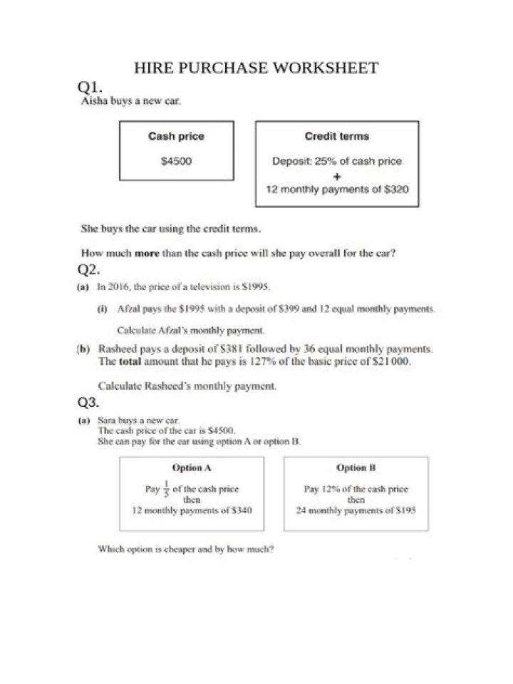 Hire Purchase Questions and Answers PDF – Expert Guide