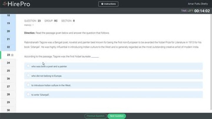 Free HirePro Online Test Questions & Answers PDF Download