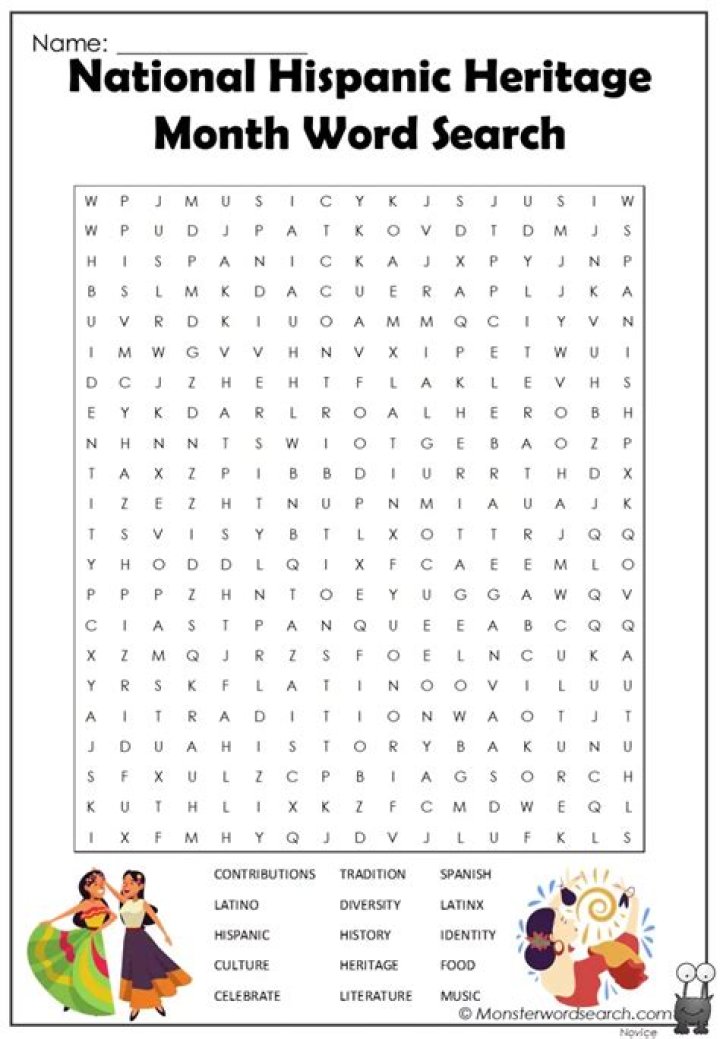 Hispanic National Heritage Month Worksheet Answer Key PDF Answer Key