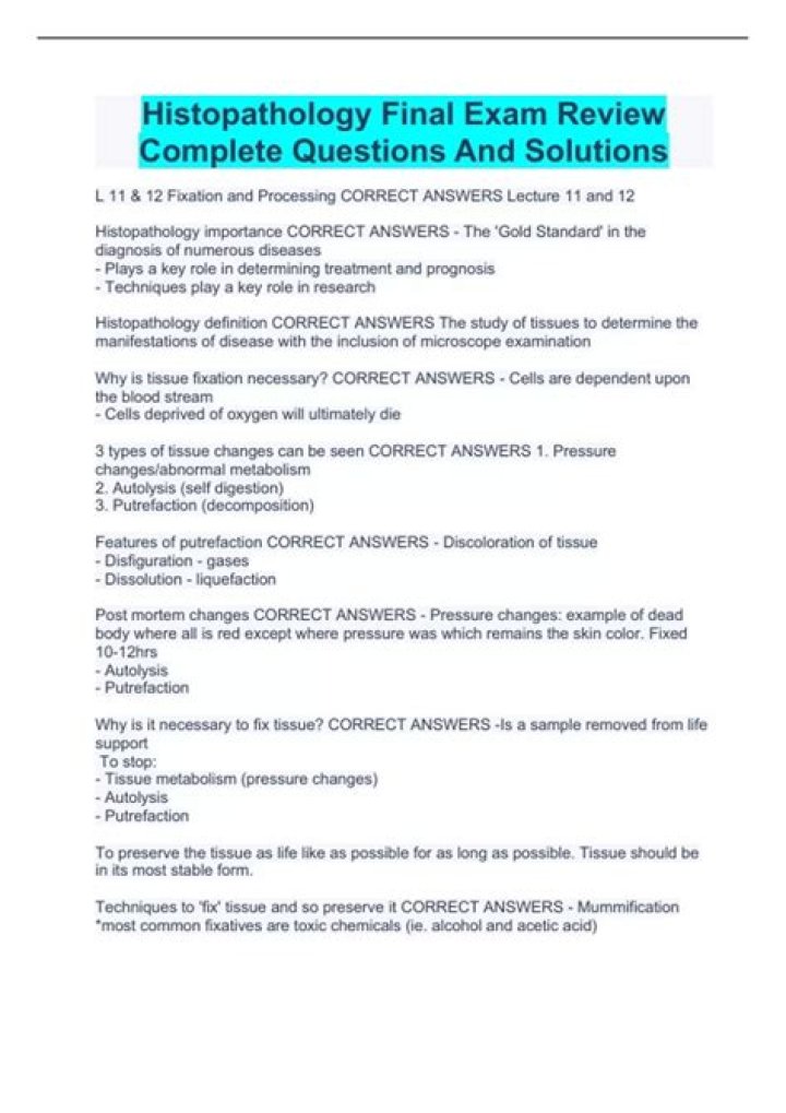 Histopathology Exam Questions PDF: Master Your Pathology Exam