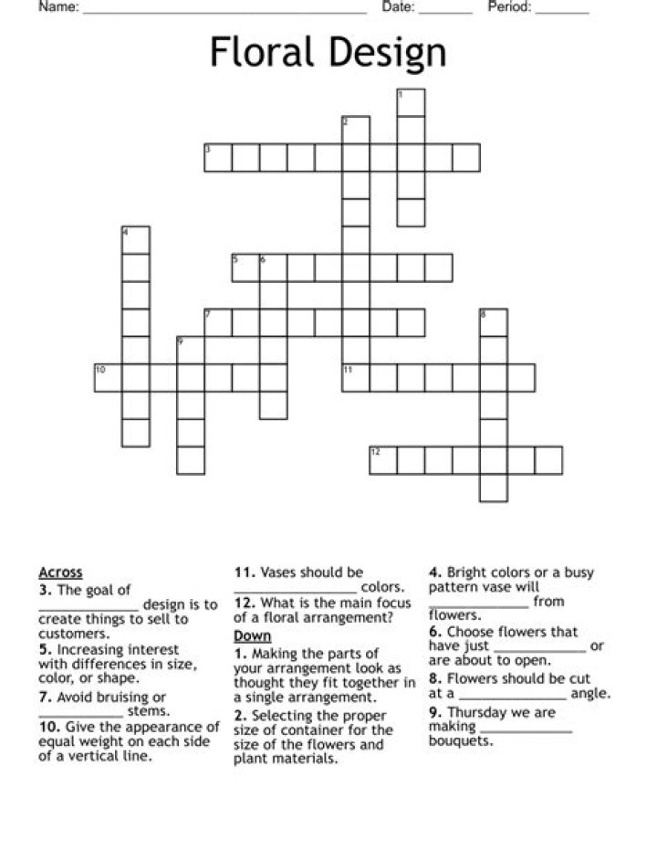 History of Floral Design: Crossword Answer Key PDF Revealed