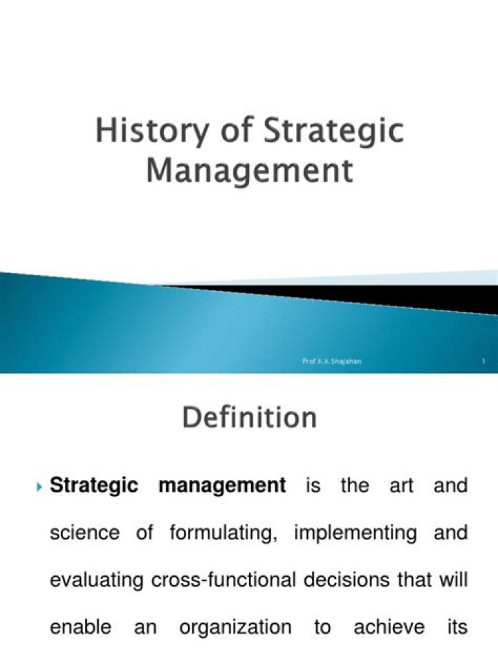 History of Strategic Management PDF: Key Theories and Evolution