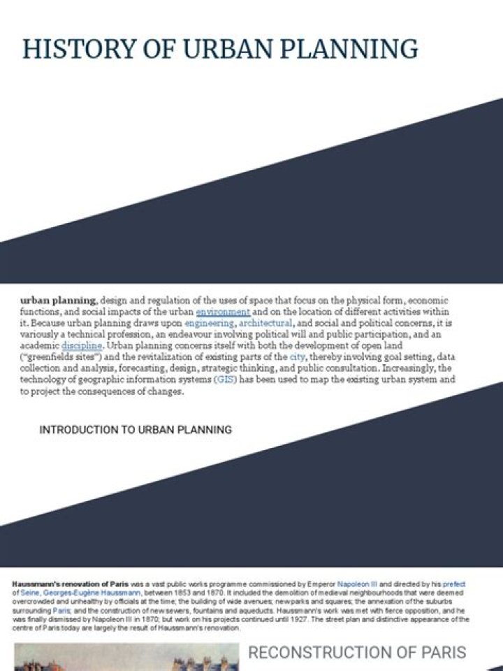 History of Urban Planning: A Comprehensive PDF Guide