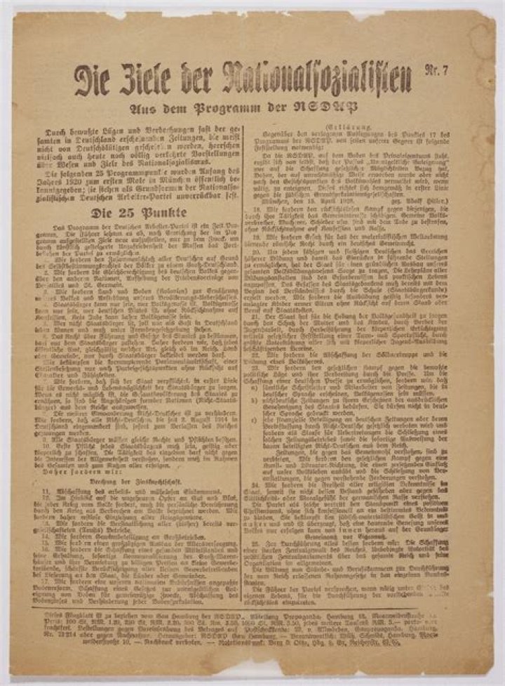 Hitler's 25 Point Plan PDF: Historical Analysis and Controversial Content