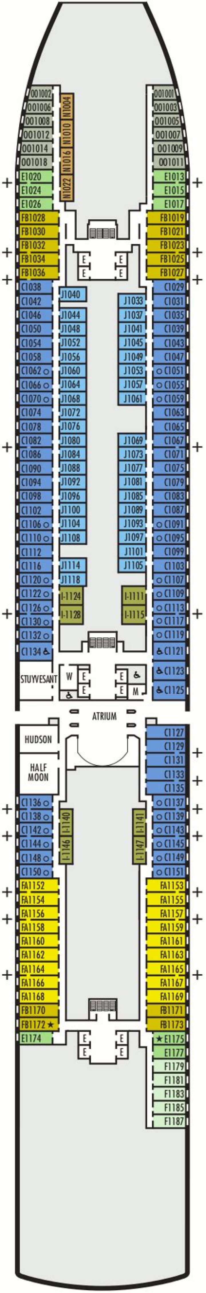 Nieuw Amsterdam Deck Plan PDF: Holland America Line Cruise Deck Layouts