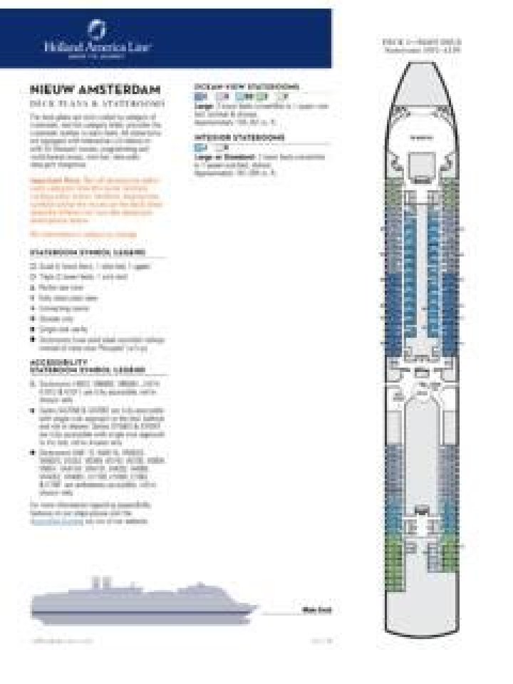 Holland America Rotterdam Deck Plan PDF – Detailed Navigation Guide