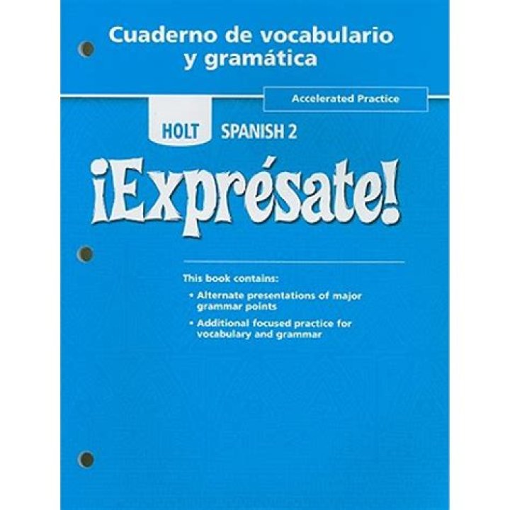Holt Spanish 2: Vocabulary & Grammar Answers PDF for Students
