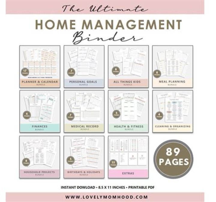 Home Management Binder PDF: Organize Your Household Effortlessly