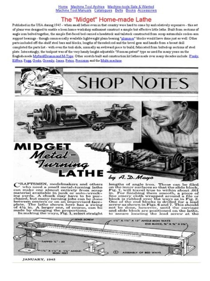 Homemade Lathe Plans PDF: Step-by-Step DIY Woodworking Projects