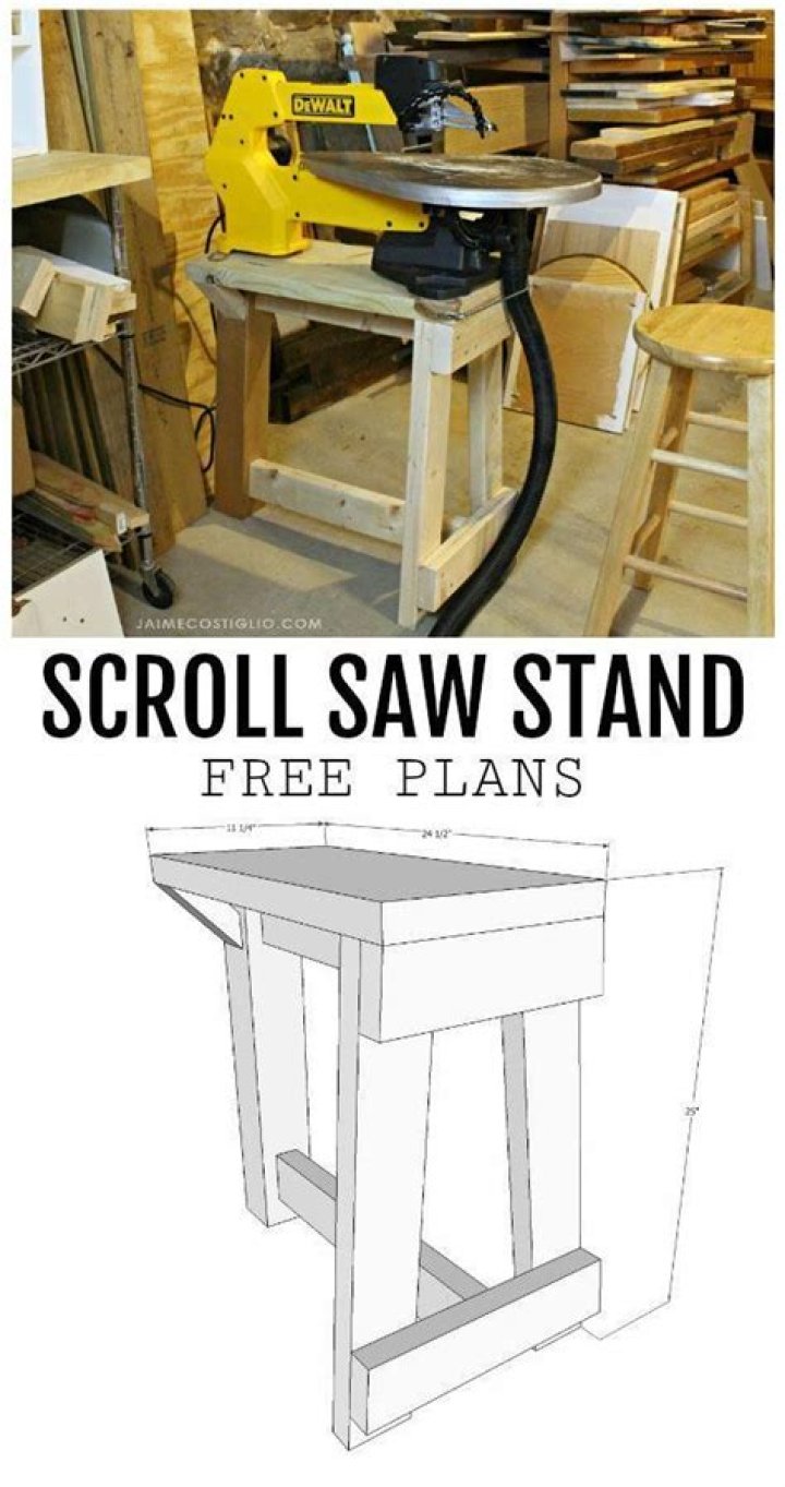 Homemade Scroll Saw Stand Plans PDF – Easy DIY Woodworking Project