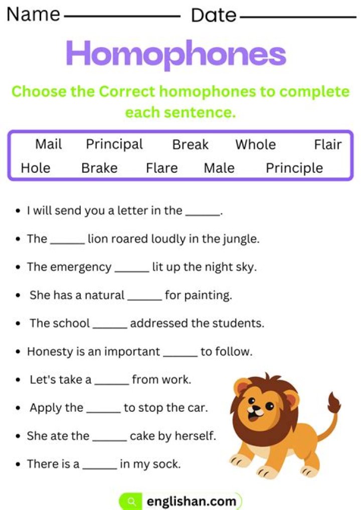 Homophones Exercises with Answers PDF – Instant Practice & Solutions