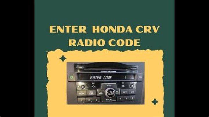Honda CRV Radio Codes List PDF – Easy Access to Knockout Codes