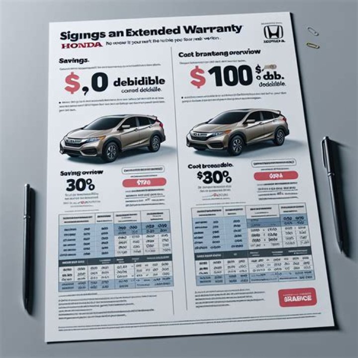 Honda Extended Warranty Price List PDF – Compare Coverage Costs