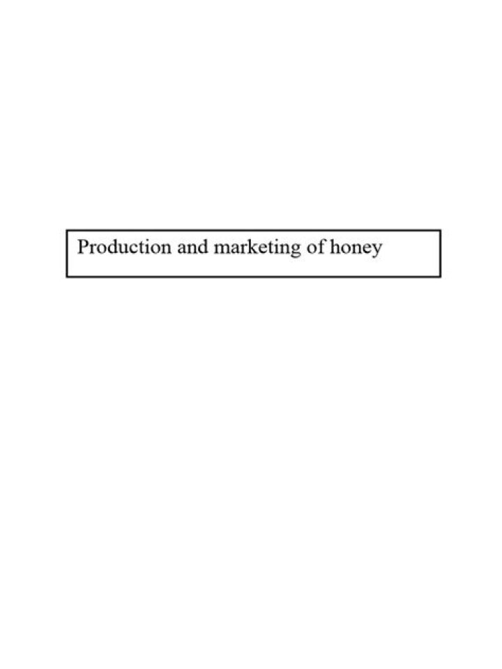 Honey Production Business Plan PDF: Step-by-Step Guide
