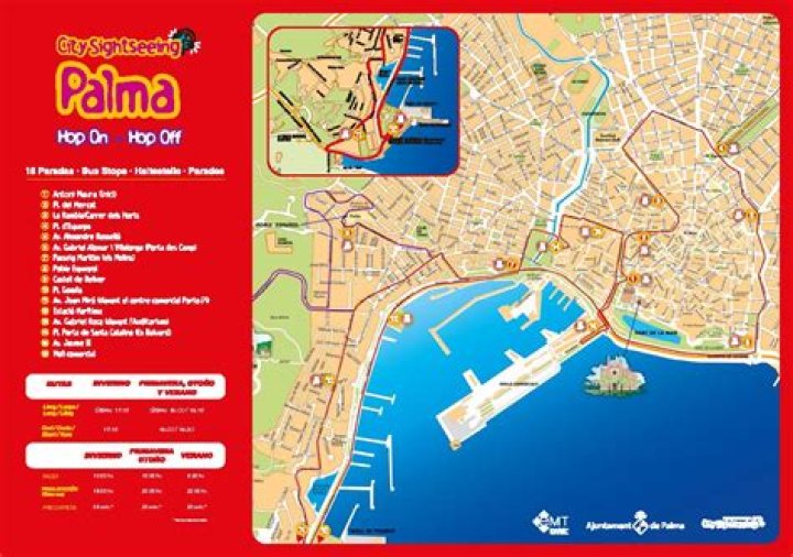 Hop-on Hop-off Palma City Plan PDF Guide – Your Ultimate Travel Map