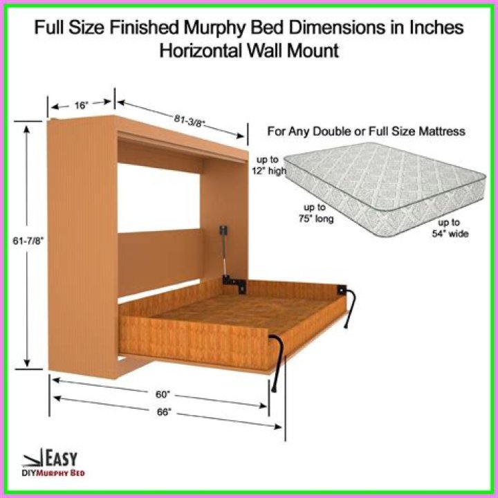 Horizontal Murphy Bed Plans PDF – Easy DIY Setup & Stylish Storage