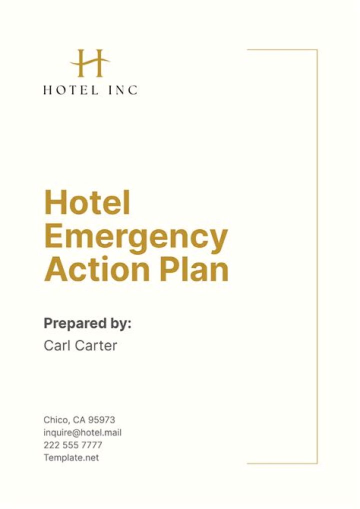 Hotel Emergency Response Plan PDF: Essential Safety Guide
